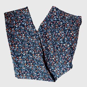 GAP Petite Skinny Ankle Mini Floral Print Pants EUC Size 2P